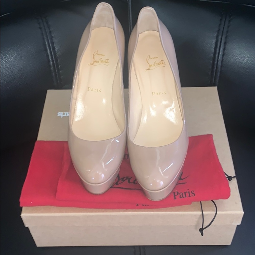 Christian Louboutin Dirditta Patent Platform Pumps